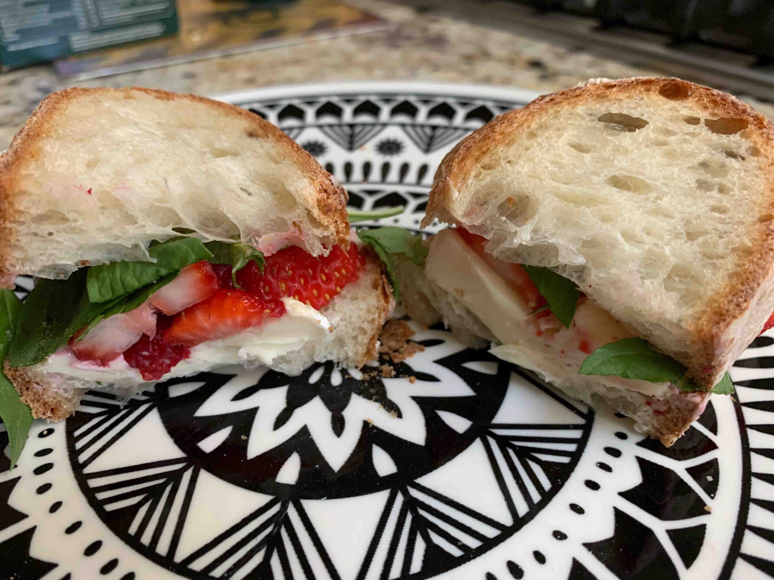 Strawberry, Basil & Brie Sandwich